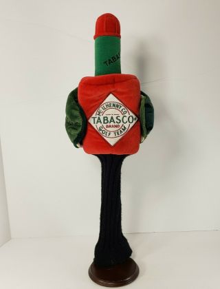 Tabasco Sauce Golf Team Bottle Driver Head Cover " Bite This " Collectible Rare