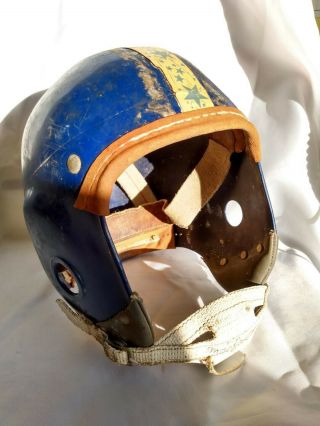 Rare Vintage Franklin Hp 48 Blue Football Youth Helmet W/ Macgregor Chin Strap