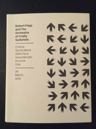 Robert Fripp & Crafty Guitarists (king Crimson) Dvd,  Italy 3/26/10,  Oop Rare