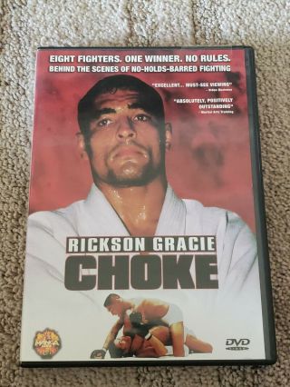 Choke Dvd Rickson Gracie Rare Manga Video Entertainment Live 1999 Complete Good