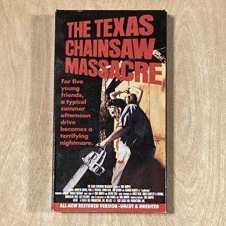 The Texas Chainsaw Massacre (vhs,  Mpi Castle Hill 1993) Uncut Unedited Rare Tape