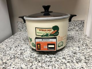 Hitachi 8.  3 Cup The Steam Pot Steamer Vegetable Rice Cooker Rd - 5083 Rare Veggie