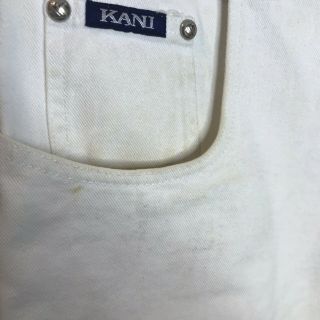 Vintage 90s Karl Kani Jeans Shorts Size 32 White RARE 2
