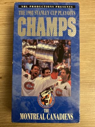 1993 Stanley Cup Celebrate The 100th Vhs Montreal Canadians Very Rare