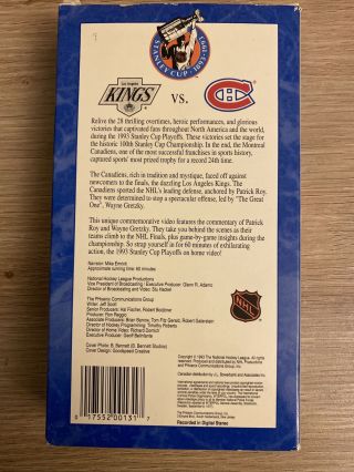 1993 Stanley Cup Celebrate the 100th VHS Montreal Canadians VERY RARE 2