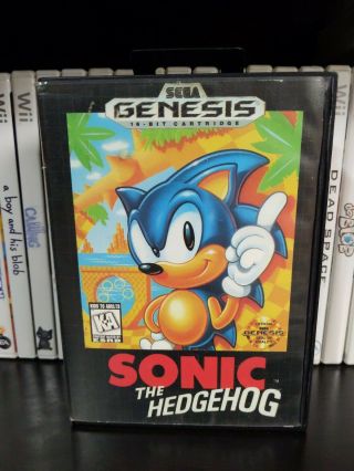 Sonic The Hedgehog 1 (sega Genesis) Rare Retail / Esrb Rated Variant