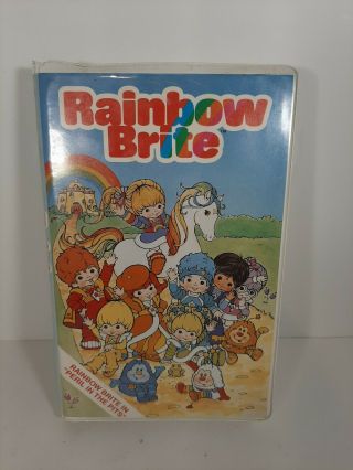 Rainbow Brite (vhs,  1985) Peril In The Pits Animated Rare Big Box Clamshell