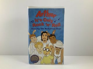 Arthur “its Only Rock N Roll” (starring The Backstreet Boys) Vhs - Rare