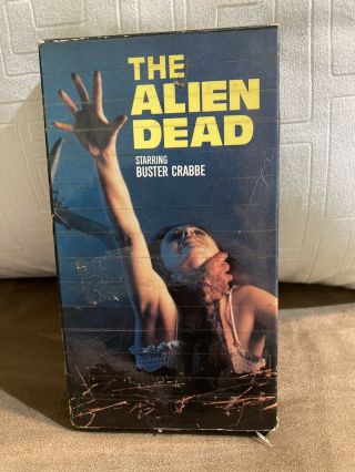 The Alien Dead Rare Cult Horror Vhs 1980 - Cool Evil Dead Ripoff Cover Gore