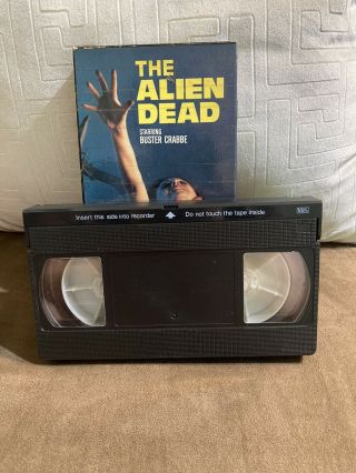 THE ALIEN DEAD Rare Cult Horror VHS 1980 - Cool EVIL DEAD Ripoff Cover GORE 2