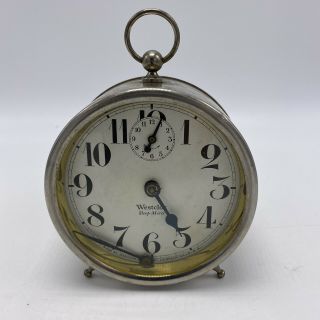 Vintage Westclox Sleep Meter Peg Leg Alarm Clock 1920’s Collectible Rare