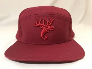 Lululemon Snapback Hat Cap With Deer Embroidery Rare Maroon