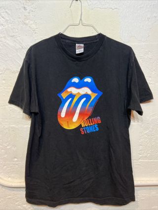 Vtg 00s 2004 Rolling Stones T Shirt Size Mens L Rare Concert Band Tee