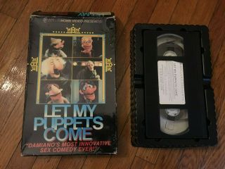 Let My Puppets Come Rare Vhs Tape Oop Sexploitation 1976 Caballero Big Box
