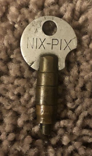Unusual Solon Lock Nix - Pix Hammond Locksport Vintage Key (very Rare)