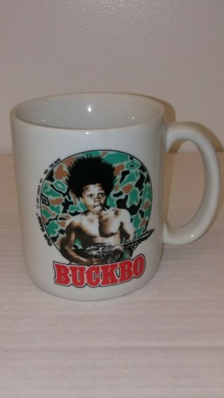 Vtg Our Gang Buckwheat Little Rascals Coffee Mug Rambo Parody Buckbo 1980 