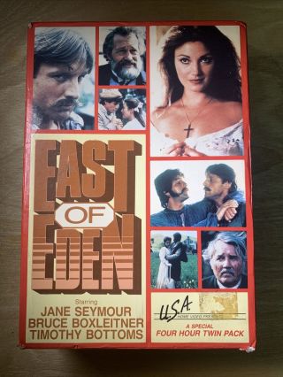 East Of Eden 1980 Viacom Big Box Vhs - Jane Seymour Rare 1st Edition Steinbeck
