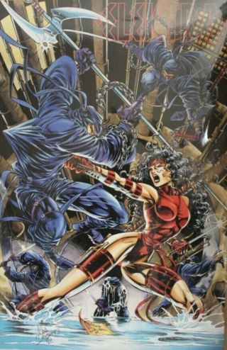 1996 Marvel X - Men Elektra Poster 234 Rolled 34x22 - Never Been Opened - Rare