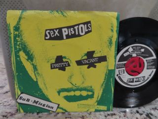 The Sex Pistols - Pretty Vacant 45 Rpm - Rare 1st Press Usa 1977 Vg,  /n -