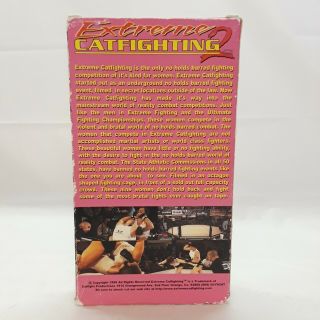 Rare Extreme Catfighting 2 VHS Tape Octagon MMA UFC Boxing Karate Wrestling 2