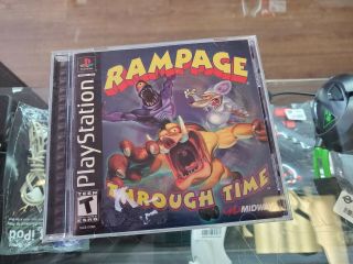 Rampage Through Time (sony Playstation 1,  2000) Cib Rare Ps1