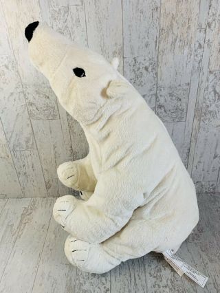 Ikea Klappar Isbjorn Polar Bear Plush Stuffed Animal Teddy Bear White 23” Rare