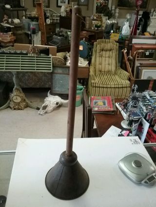 Vintage Metal Hand Powered Clothes Laundry Agitator Plunger Washing Rare Model