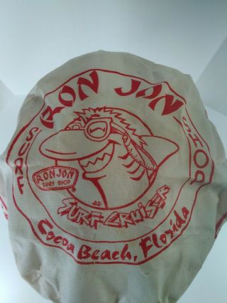Ron Jon Surf Shop Cocoa Beach Florida Painters Hat Cap Vtg 1980s Rare Vhtf Usa