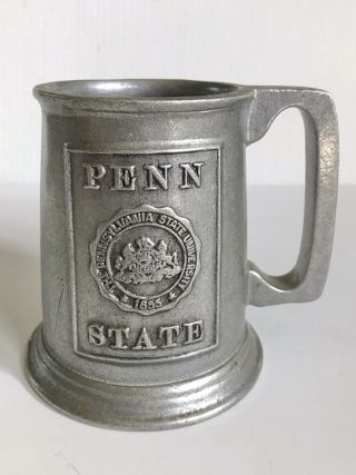 Vintage Penn State University Pewter Mug Beer Stein College Rare Find