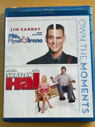 Shallow Hal & Me Myself & Irene Blu - Ray Video Disc Double Feature Rare Oop