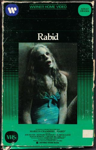 Rare Rabid 1977 Orig.  Vhs Big Box Warner Bros.  Marilyn Chambers Cronenberg