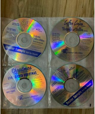 Dakota Collectibles Dealer Sample Disks - A Rare Opportunity - 8 Cds Many Designs