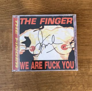 Ryan Adams The Finger We Are Fuck You Cd Signed By Jesse Malin Rare