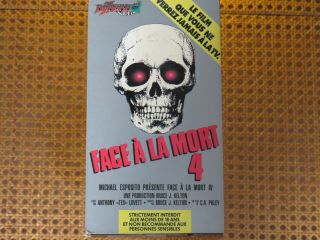 Face À La Mort 4 Vhs Vg Mega Rare French Cnd Version Ntsc Possible Bootleg