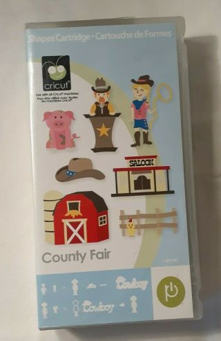 Rare County Fair Cricut Cartridge 2001080 - Complete