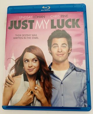 Just My Luck Blu - Ray,  Lindsay Lohan & Chris Pine Rare Oop