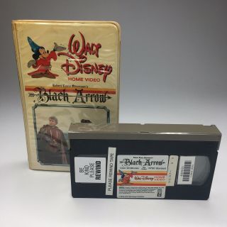 Black Arrow - Walt Disney Home Video - Vhs 1984.  Rare White Clamshell