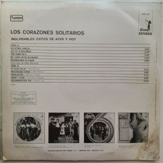 Los Corazones Solitarios Inolvidables Exitos de Ayer y Hoy / RARE 1981 LP / 3
