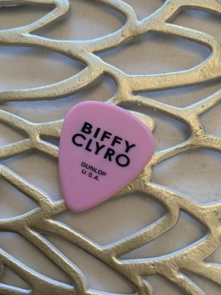 Pink Biffy Clyro Only Revolutions Tour Guitar Pick Plectrum Simon Neil Band Rare