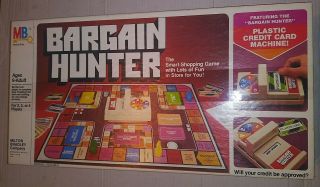 Milton Bradley Bargain Hunter Board Game Vintage 1981 100 Complete Mb 4109 Rare