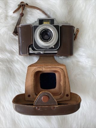 Rare Vintage Graflex Century 35 Ne Film Camera W Case & 45mm Prominar Kowa Lens