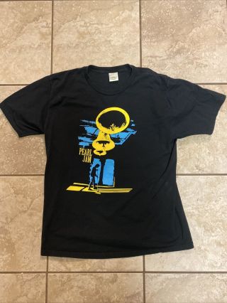 Pearl Jam Large Rare T - Shirt Ringing Bells Eddie Vedder Rock Band Grunge Guitar