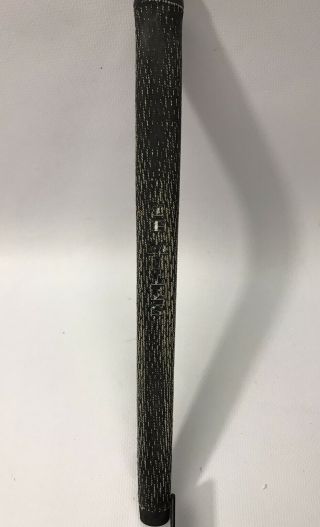 Vintage Rare Full Cord Tp Mills Lamkin Putter Grip Black Flat Front