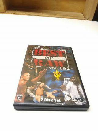 Wwf Best Of Raw Vol.  1 And 2 Dvd Rare Wwe Oop Volume 1 & 2 With Insert