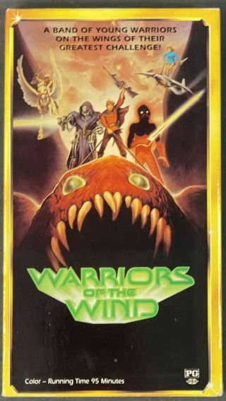 Rare Anime Warriors Of The Wind Vhs Video Tape 90’s Warriors Heroes Fantasy
