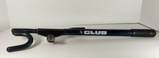 The Club Anti - Theft Device Steering Wheel Lock Blue One Key Rare Color