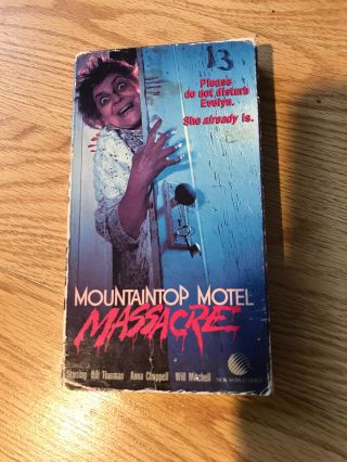 Mountaintop Motel Massacre Vhs Slasher Gore Rare Oop Cult Sov