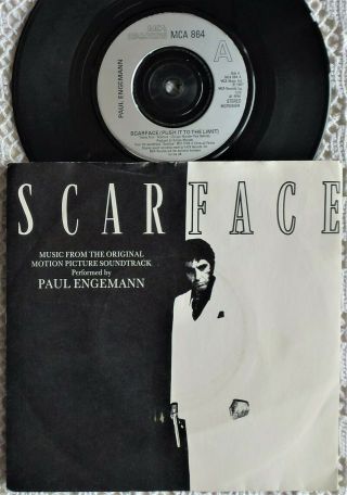 Rare & Paul Engemann Scarface Giorgio Moroder Ost 1983 Mca Uk45