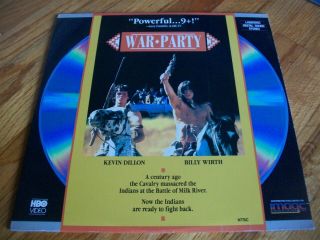 War Party Laserdisc Ld Very Rare Kevin Dillon Billy Wirth