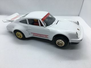 Rare Classic Scalextric Car - White C125 Porsche 935 Turbo - Lights